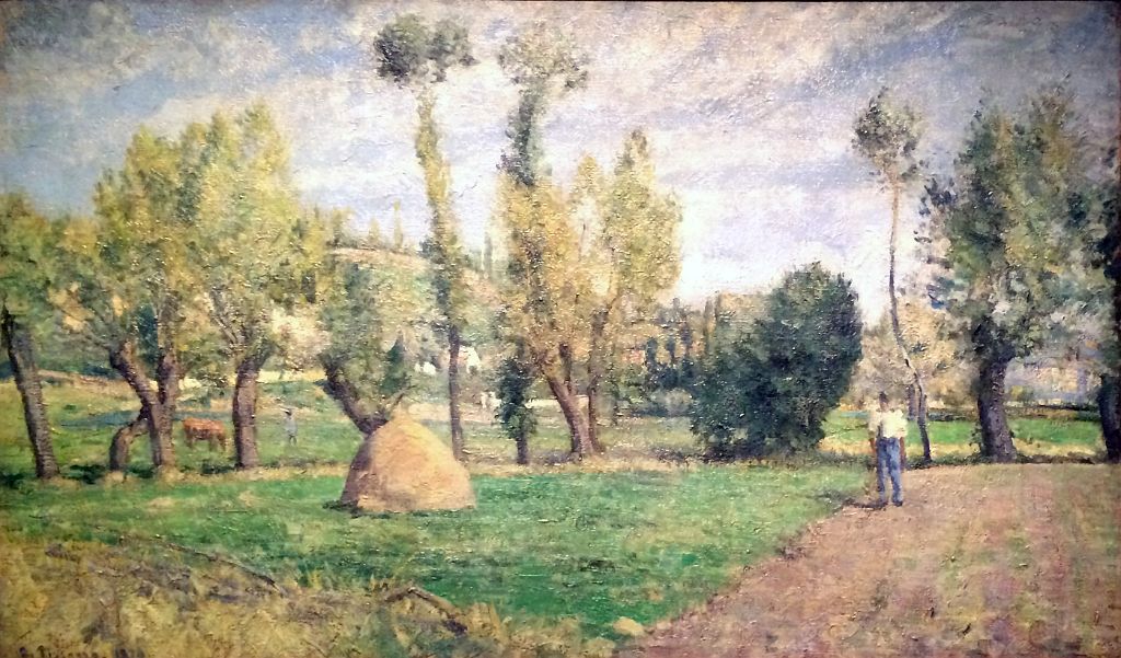 30 Prairies du Valhermeil pres Pantoise By Camille Pissarro 1874 National Museum of Fine Arts MNBA Buenos Aires